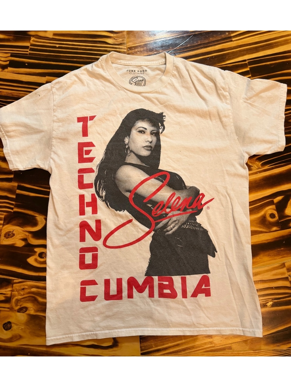 Junk Food Selena Techno Cumbia white T-shirt